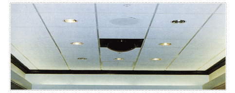 Acoustical Ceiling After Our Restoration Process